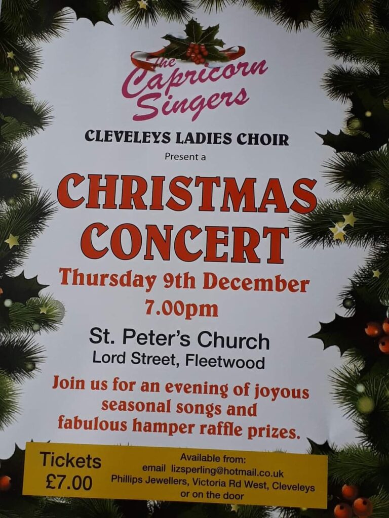 Christmas Concert, St Peter's Church, Fleetwood