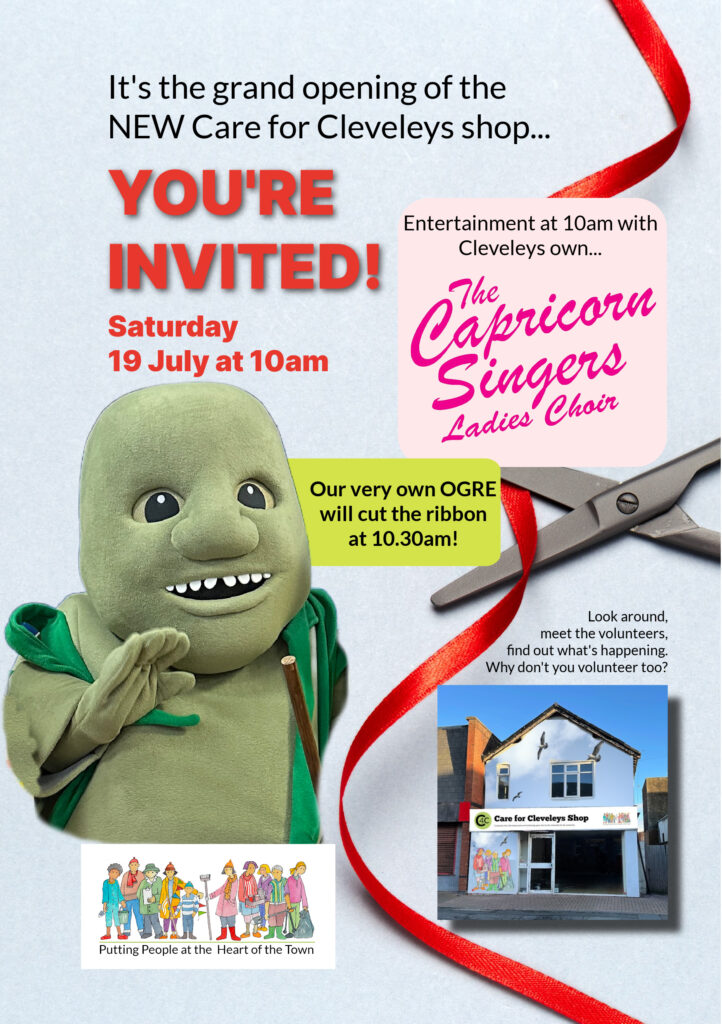Saturday 19th July 2025 - Opening of the new Care for Cleveleys Shop