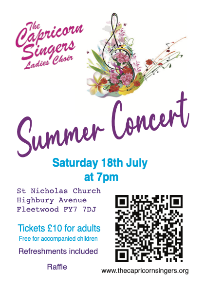 Saturday 18th July 2026 - Summer Concert
